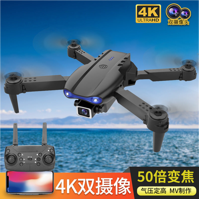 Cross-border E99 folding drone 4K dual camera fixed height four-axis aerial photography aircraft remote control aircraft toy K3
